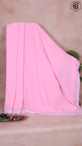 Pink Sequined Designer Georgette Saree