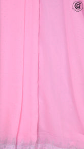 Pink Sequined Designer Georgette Saree