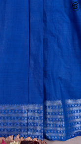 Blue With Silver Zari Banarasi Warm Silk Saree