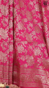 Pink Khadi Georgette Banarasi Saree