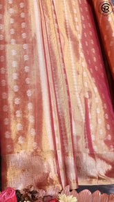 Rich Gold Metallic Kanchipuram Tissue Silk Saree