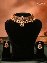Aalaya Regal Kundan Pearl Choker Necklace Set