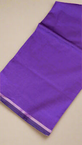 Grape Violet Plain Silk Cotton Saree