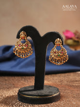 Aalaya Royal Peacock Chandbali Earrings