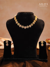 Aalaya Pink Floral Motif Heritage Necklace Set