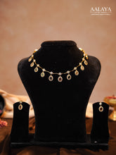Aalaya Multicolor Oval Drop Heritage Necklace Set