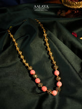 Aalaya Coral Beaded Heritage Necklace