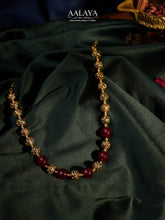 Aalaya Ruby Beaded Heritage Necklace