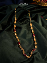 Aalaya Ruby Accent Heritage Beaded Necklace