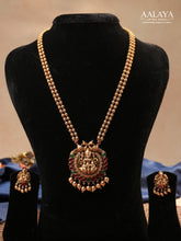 Aalaya Lakshmi Temple Pendant Necklace Set