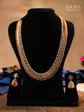 Aalaya Dual Layer Kundan Necklace Set with Ruby, Emerald & Pearl Accents