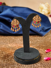 Aalaya Lakshmi Dual-Tone Temple Stud Earrings
