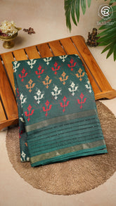 Sacramento Green Arrow Dola Silk Saree