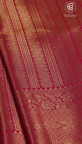 Dark Pink Banarasi Tissue Silk Saree