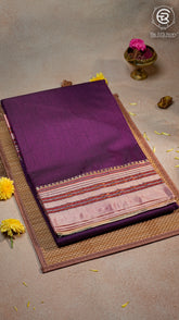 Violet & Pink Handloom Narayanpet Cotton Saree