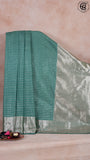 Sea Green  Zari Line Pattern with Rich Pallu Warm Silk Saree