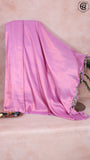 Pink Semi Kanchi Soft Silk Saree