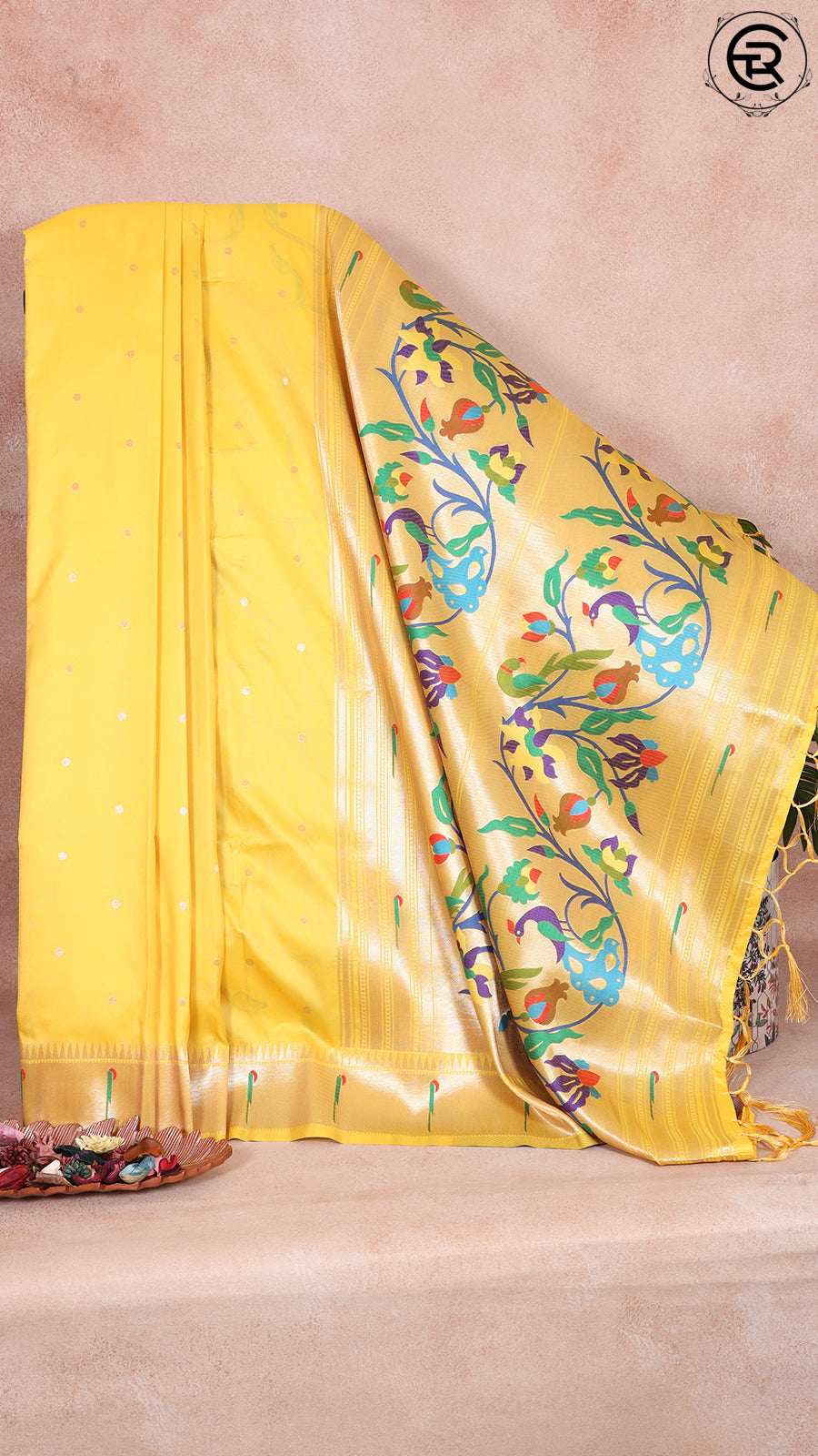 Yellow Paithani Silk Saree ERA03YLW
