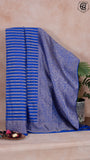 Royal Blue Pure Warm Silk Golden Zari Brocade with Rich Pallu Varanasi Saree