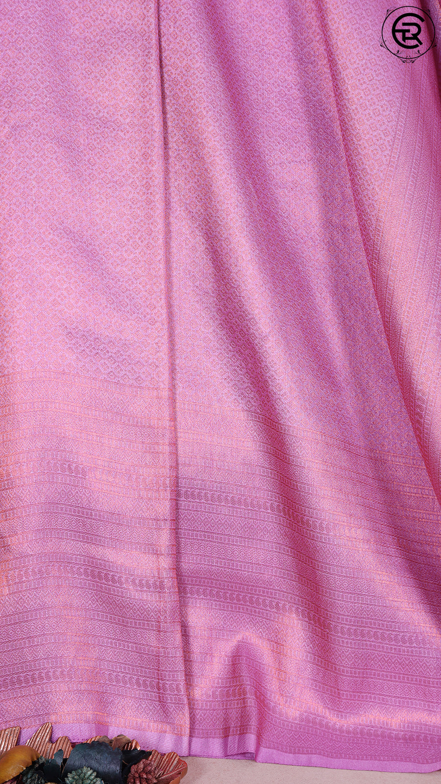 Pink Semi Kanchi Soft Silk Saree