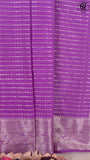 Orchid Violet Zari Line Pattern with Rich Pallu Warm Silk Saree