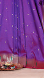 Eggplant Violet Paithani Silk Saree ERA03EBL