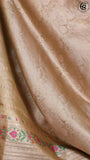Premium Pista Green Tissue Silk Saree with Paithani Border