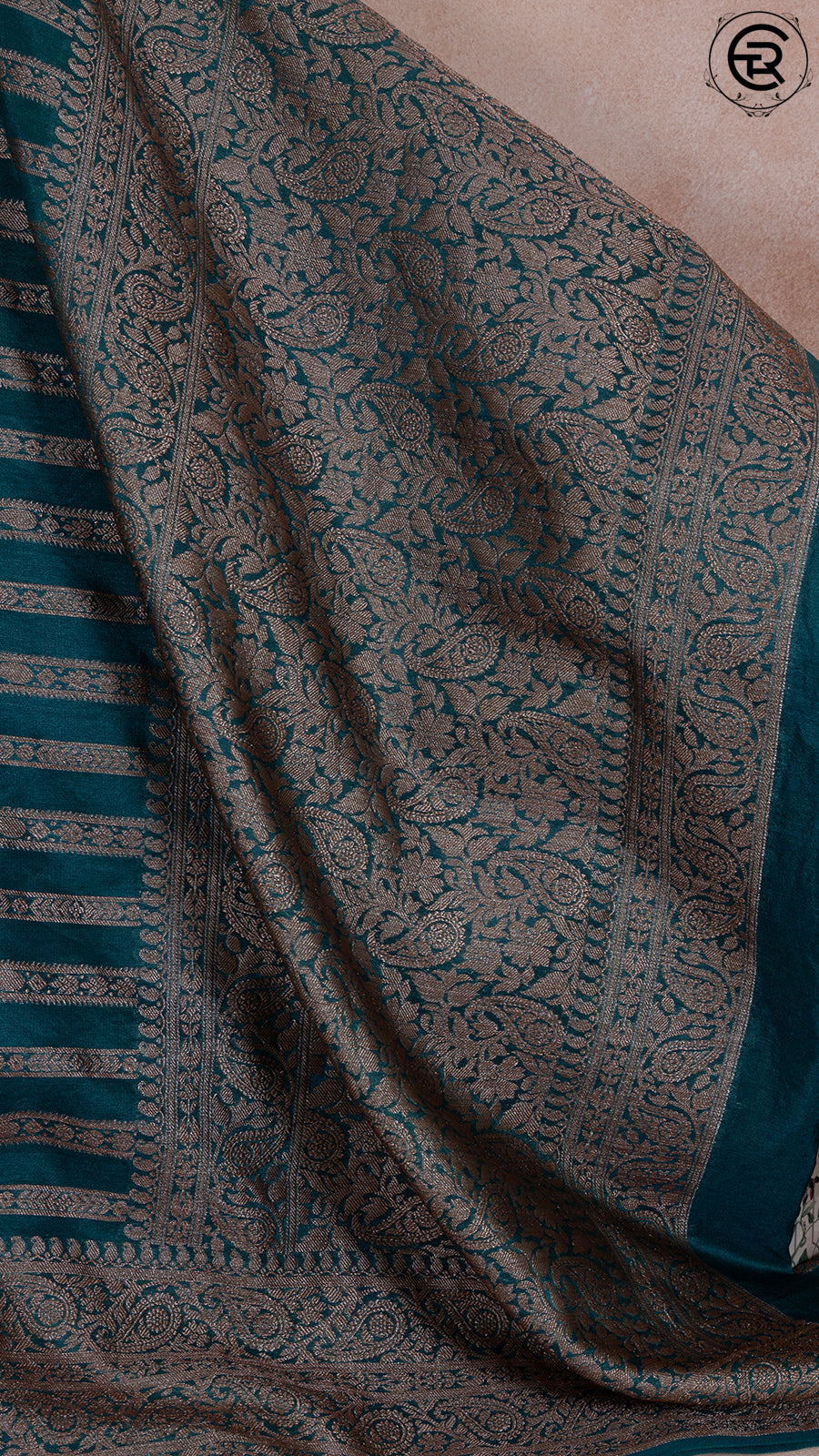 Sacramento Green Pure Warm Silk Golden Zari Brocade with Rich Pallu Varanasi Saree