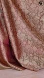 Pink and Gold Dual Shade Floral Kanchipuram Tissue Silk Saree