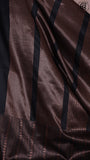 Black Heavy Border Semi Kanchi Silk Saree