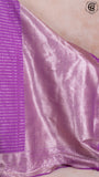 Orchid Violet Zari Line Pattern with Rich Pallu Warm Silk Saree