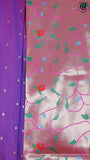 Eggplant Violet Paithani Silk Saree ERA03EBL