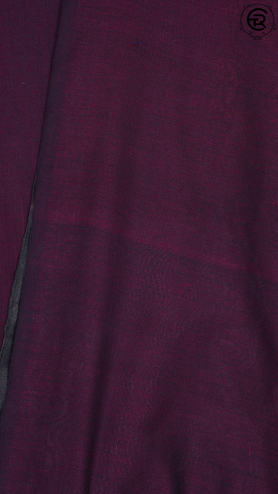 Burgundy with Silver and Copper Pallu Tissue Khadi Cotton Saree