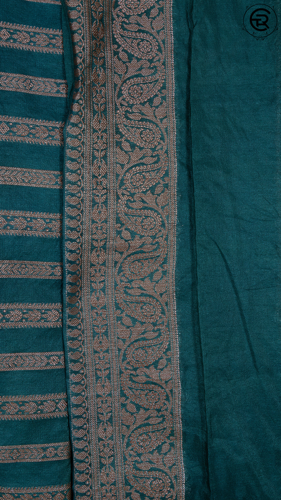Sacramento Green Pure Warm Silk Golden Zari Brocade with Rich Pallu Varanasi Saree