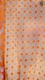 Yellow Floral Brasso Silk Saree