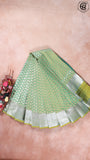 Sage Green and Yellow Kanchipuram Silk Saree