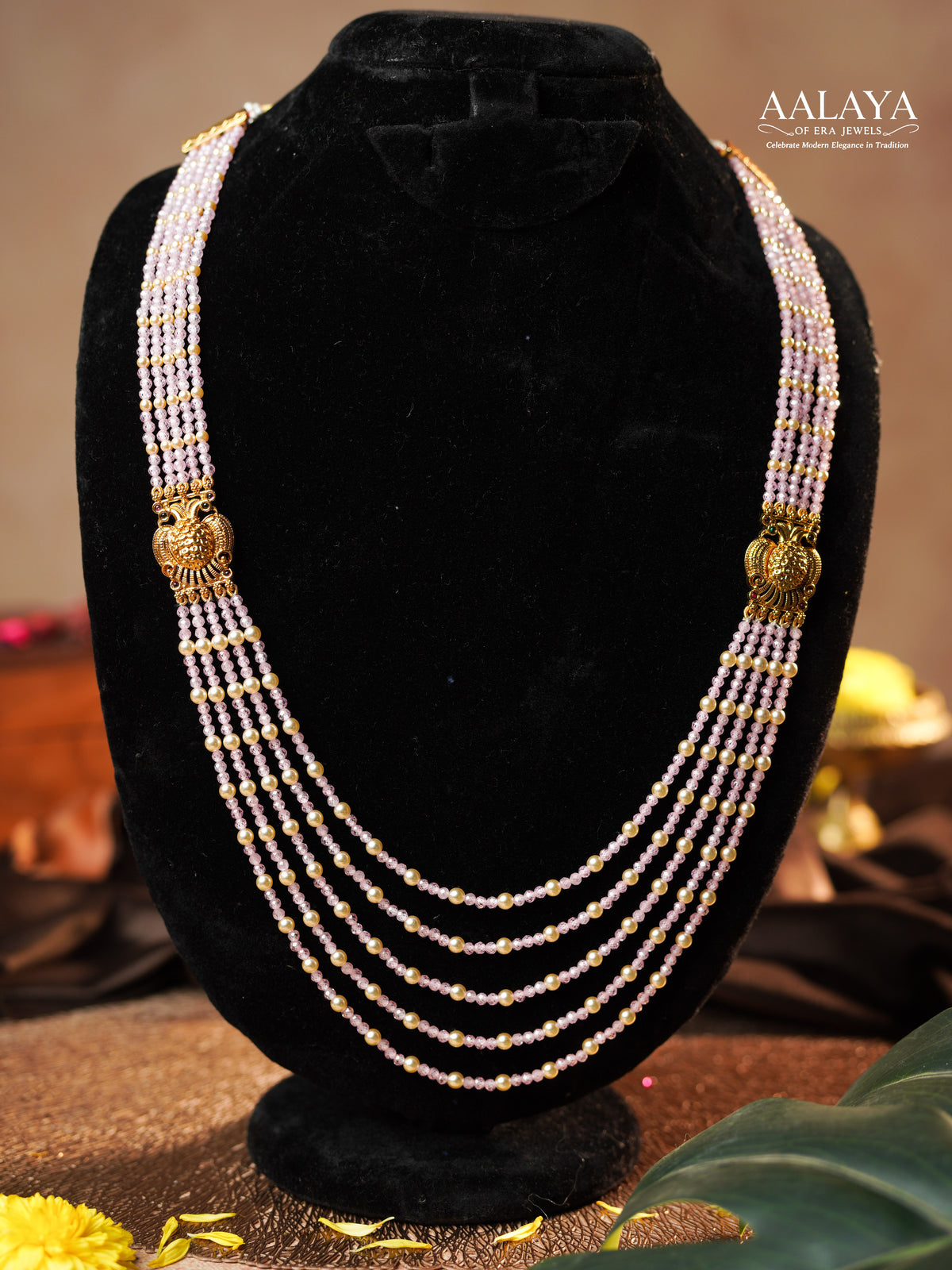 Aalaya Blush Pink Pearl Heritage Necklace