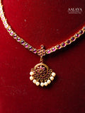Aalaya Ruby Pearl Heritage Necklace Set