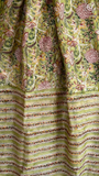 Forest Green Floral Handblocked Pure Maheshwari Cotton Sarees