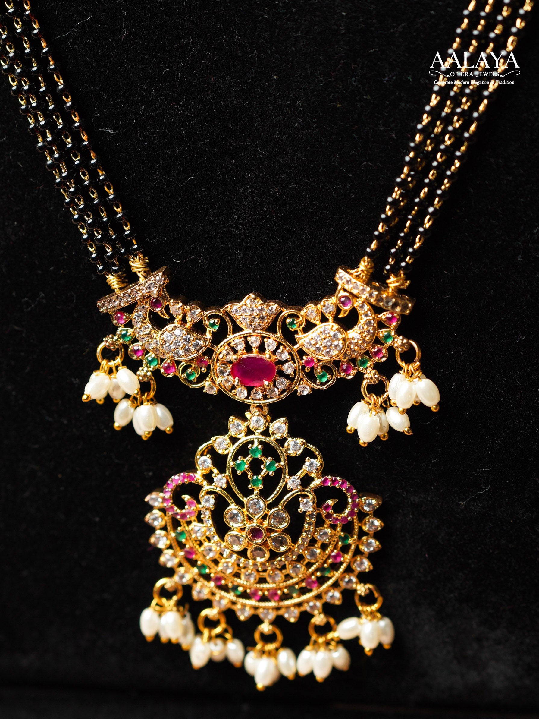 Aalaya Temple Elegance Multistrand Necklace Set