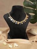 Aalaya Sapphire Coin Charm Necklace