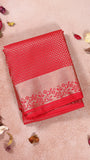 Crimson Red Bridal Kanchipuram Silk Saree