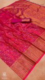 Plum Purple Intricate Geometric Floral Jacquard Kanchi Soft Silk Saree