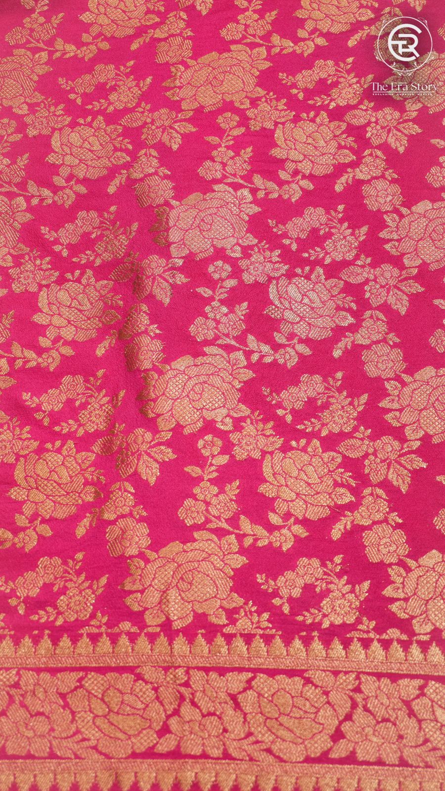 Pink Khadi Georgette Banarasi Saree