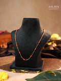 Aalaya Coral Gold Minimalist Necklace
