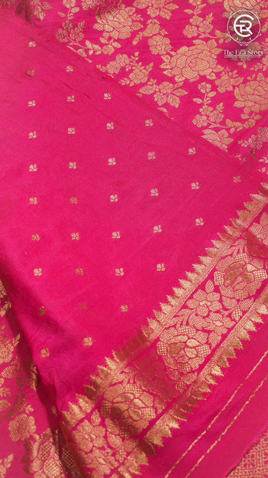 Pink Khadi Georgette Banarasi Saree