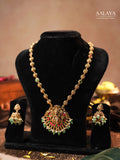 Aalaya Emerald Lakshmi Heritage Necklace