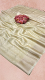 Gold Pure Viscose Zari Tissue Silk Saree