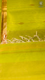 Pista Green Diamond Butta Zari Handloom Pure Maheshwari Silk Saree