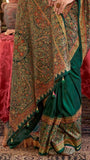 Green Contemporary Banarasi Crepe Silk Saree
